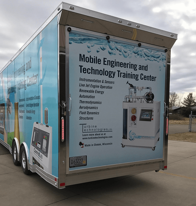 Back End View Of The Trailer Lab