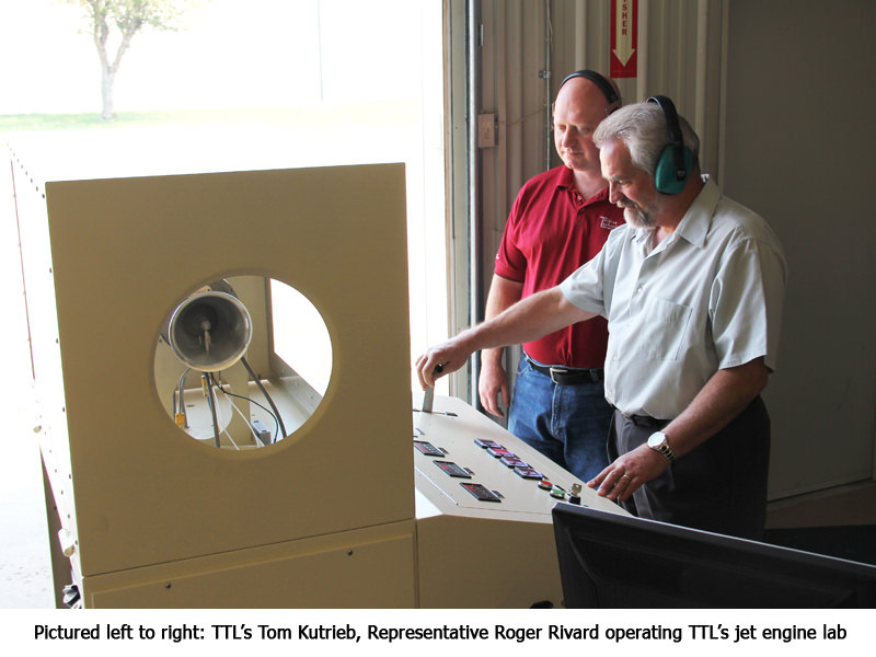 Representatives Operating TTL's Jet Engine Lab