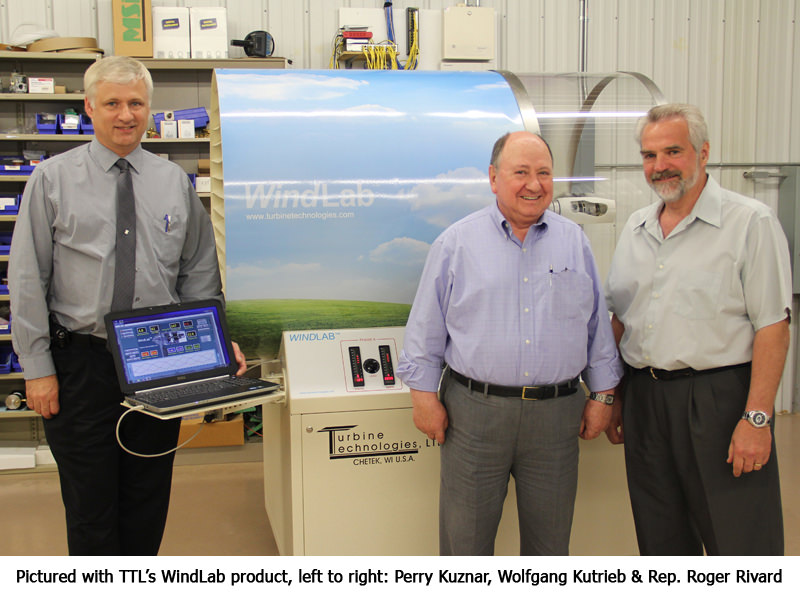 Left to Right: Perry Kuznar, Wolfgang Kutrieb & Rep. Roger Rivard