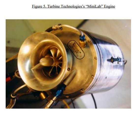 Figure 5. Turbine Technologies’s “MiniLab” Engine