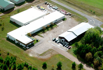 Aerial view of facility